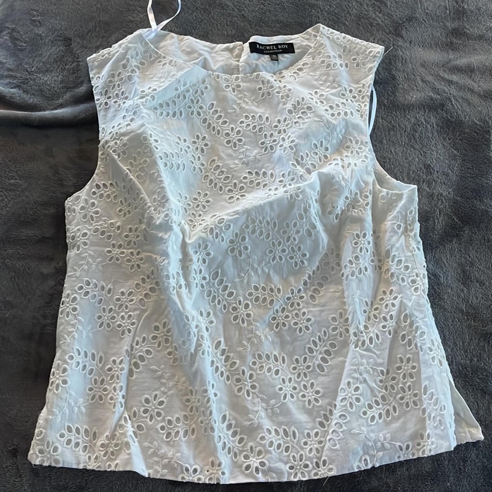Rachel Roy Collection Eyelet top